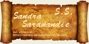 Sandra Saramandić vizit kartica